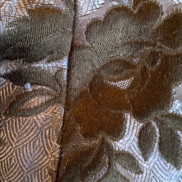 Whimsigoth Witchy White House Black Market Blue and Black Floral skirt size 14 - Picture 6 of 7